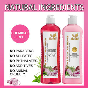 Kit de croissance de cheveux à l'oignon végétalien et à la biotine, shampoing et après-shampoing sans sulfate avec huile d'oignon rouge pour une croissance rapide des cheveux - Product Image 4