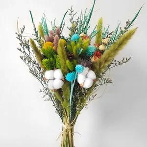Bouquet de fleurs séchées naturelles de haute qualité pour la décoration de la maison, fleurs et plantes préservées éternelles - Product Image 2
