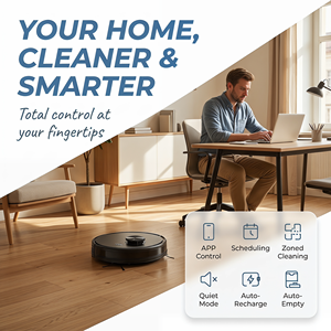 PX7D Robot Vacuum Cleaner 20000Pa Suction LDS Laser Navigation Auto Empty 3-in-1 Sweep <b>Mop</b> Robotic Cleaner - Product Image 4