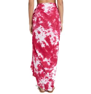 ผ้าซิ่นชายหาดลายบาติกย้อมสีแบบผูกปมสำหรับผู้หญิงสไตล์ฮิปปี้โบโฮ ทำจากผ้าเรยอน - Product Image 3