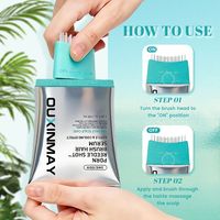 Tube souple cosmétique en plastique de 100 ml pour soins capillaires (huile/gel/lotion/crème) – Emballage de voyage portable, réutilisable, vide