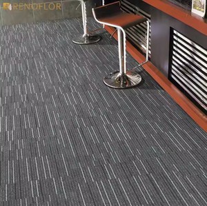 Azulejos cuadrados de oficina comercial de polipropileno con patrón impreso en 3D personalizado con respaldo de PVC - Product Image 3