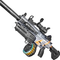 Favourite Simulation Continuous Sniper Unisex Adults Outdoor Shooting Battle AK Soft Bullet Plastic Electronic for