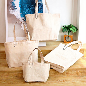 Sac fourre-tout en toile de Noël haut de gamme avec logo personnalisé, design festif DIY, Joyeux Noël, plusieurs tailles - Product Image 4