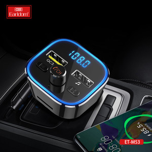 Earldom Nhanh Chóng Nhanh Chóng QC 3.0A Sạc BT <span class=keywords><strong>Handfree</strong></span> Cuộc Gọi <span class=keywords><strong>Kit</strong></span> Màu Xanh-Toothes Không Dây FM Transmitter Xe MP3 Máy Nghe Nhạc - Product Image 1