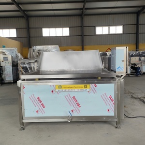 <span class=keywords><strong>Friteuse</strong></span> automatique professionnelle en acier inoxydable SUS304 pour poulet, poisson, frites, nuggets de poulet, anneaux d'oignon – Ligne de production alimentaire - Product Image 2