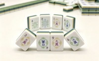 Set Mahjong Akrilik 4 Tingkat Kreatif, 166 Buah Ubin Mahjong Gaya Barat Yahudi Buatan Tangan 30mm untuk Dewasa