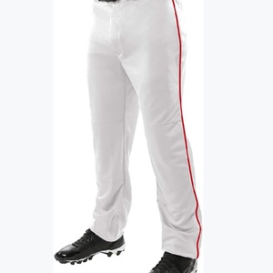 Pantalones de Béisbol Sublimados al por Mayor, Reversibles, Tallas Grandes, Económicos, Juveniles, Blancos con Rayas Negras - Product Image 1