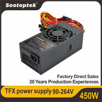 Catu daya PC ATX 450W, catu daya 80 + PSU komputer APFC perunggu untuk SFF/TFX komputer Cxase