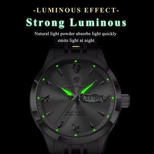 Montre à quartz Poedagar 504 pour femmes, étanche, bracelet en acier inoxydable, aiguilles lumineuses, montre-bracelet pour femmes - Product Image 3