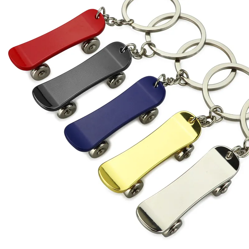 Creative Mimi Gift Scooter Shape Metal Keychain For Promotion Gift Skateboard Keyring