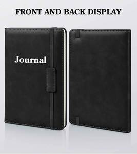 MY MOON PIE LZ 001 Custom Black A5 Hardcover PU Leather <b>Journal</b> with 100 Sheets for Work Note Taking and Organizer/Planner - Product Image 4