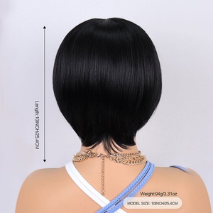 FH Wholesale Natural <b>Black</b> Short bob High Temperature Synthetic <b>Wigs</b> - Product Image 5