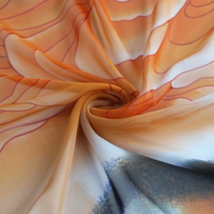 WI-A02 100% Polyester 50D In Chống Tĩnh Trọng Lượng Nhẹ Voan Vải Cho Khăn Ăn Mặc & May Sử Dụng - Product Image 5