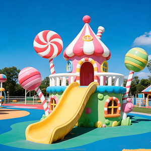 CA012 Casita de Juegos Infantil con Forma de Fruta, Tobogán, Red de Escalada, Balancín, Equipo de Diversión para Niños en Interiores - Product Image 3