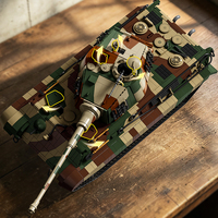 Kit de construction de char lourd Tiger II King Tiger 1:16, 7261+ pièces, briques de véhicule blindé militaire, modèle de collection à assembler soi-même
