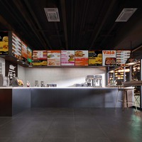 Meubles de restaurant sur mesure, table de buffet en bois massif, comptoir de bar, vitrine avec éclairage LED pour café, fast-food, vente en gros