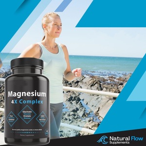 4x viên nang bột magiê Glycinate taurate malate orotate phức tạp viên nang magiê giấc ngủ sức khỏe não - Product Image 3