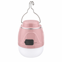 Lanterne LED rechargeable étanche IP65 200W, lumière portable d'extérieur avec 3 batteries de 1800mAh