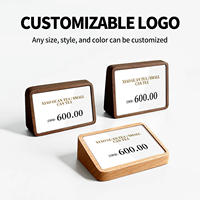 Papan Display Harga Meja Dekorasi Rumah Ramah Lingkungan dari Kayu Solid Berkualitas Tinggi, Stand Retail Mini
