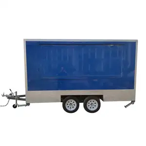 Mobil thực phẩm Trailer thực phẩm giỏ hàng nấu Trailer Snack và iuice thanh để bán