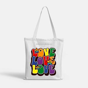 Cadeaux promotionnels DLBZ, sac fourre-tout en coton personnalisé multifonctionnel de haute qualité et durable pour les voyages, LGBTQ - Product Image 2
