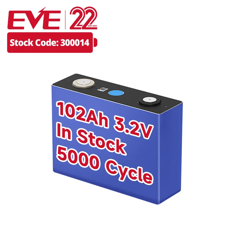 EVE LF100LA 3.2V 100ah lifepo4 sistema de bateria lifepo4 bateria de íon de lítio 24v 100ah lifepo4 células cilíndricas 100ah bateria