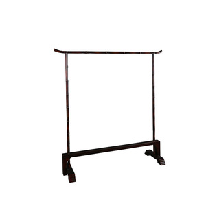 Bamboo <b>Clothes</b> <b>Rack</b> Red Bamboo Standing Type Rectangular Bedroom Clothing Organizer - Product Image 5