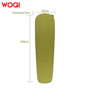 Matelas de couchage auto-gonflant Woqi Mummy 75D TPU, imperméable, pour la randonnée, le camping et les activités de plein air, vert olive - Product Image 2