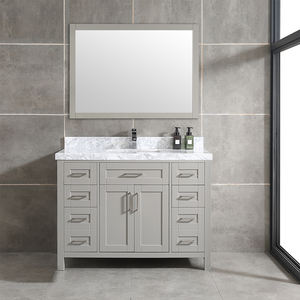 Mueble de Baño de Alta Gama de 48 Pulgadas con Lavabo de Cerámica y Características Resistentes al Agua - Product Image 1