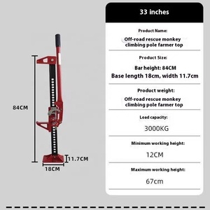Farmer's Off-Road Rescue Vehicle Top 20 pulgadas 33 pulgadas 48 pulgadas 60 pulgadas Pole Climbing Monkey Accesorios Neumático Levantamiento 3T Herramientas para vehículos - Product Image 3
