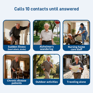 นาฬิกาอัจฉริยะ 4G GPS พร้อมระบบ SOS ตรวจจับการล้ม สำหรับผู้สูงอายุ สายรัดข้อมือเพื่อความปลอดภัยส่วนบุคคล พร้อมโทรฉุกเฉิน - Product Image 3