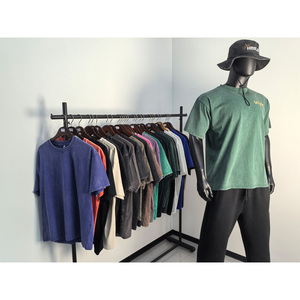 เสื้อยืดคอกลมทรงโอเวอร์ไซส์ผ้าฝ้าย 100% ล้างสีแบบแอซิด ระบายอากาศได้ดี สำหรับผู้ชาย ลายกราฟิกสั่งทำพิเศษสำหรับใส่หน้าร้อน รุ่นซัมเมอร์เทรนดี้ - Product Image 2