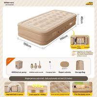 Matelas Gonflable Moderne Épaissi Léger Taille Queen avec Pompe à Batterie Intégrée pour Maison et Camping en Extérieur
