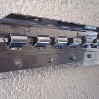 Support de fixation pour rideau en PVC de chambre froide, pièces de quincaillerie pour rideau de porte en PVC de chambre froide