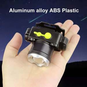 WOSEN Interrupteur de capteur de zoom réglable à haute intensité Lampe frontale portable rechargeable pour le travail en plein air Lampe frontale à LED - Product Image 2