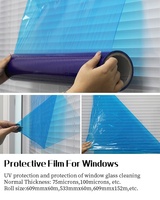 Película Protectora Adhesiva Brillante de PE con Protección UV para Vidrio, Manualidades y Moldeo por Soplado, Venta Directa de Fábrica