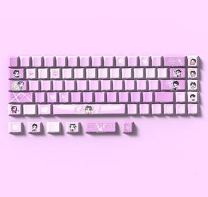 Teclas PBT Personalizadas con Temática de Rabbit Hole de Enigma Realm para Teclado Mecánico, Estilo Anime Vocaloid <span class=keywords><strong>Cosplay</strong></span>, 74 Teclas, Regalo para Gamers - Product Image 5