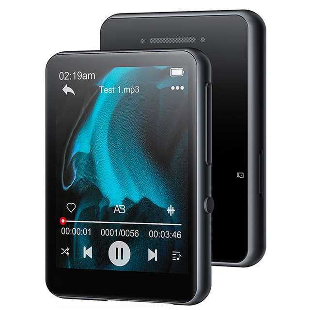 32GB Full Touch Screen Music Player, Portable Audio Player with FM Radio, Voice Recording & FLAC Music Support