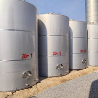 250 L éthanol 250 M3 8000l jus 5000l H2so4 petit réservoir de stockage de Fermentation de vin en acier inoxydable d'eau