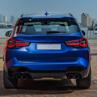 Diffuseur arrière de style X3M en gros avec tuyau d'échappement pour BMW X3 |   Diffuseur de pare-chocs arrière de style F97 Garniture d'échappement