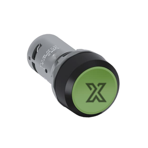 Interrupteur à bouton-poussoir compact CP1-10G-20, bouton-poussoir momentané à tête verte encastrée - Product Image 1