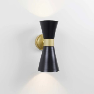 โคมไฟติดผนังกระจกสีทองเหลืองสีดำติดผนังสไตล์วินเทจคุณภาพระดับพรีเมี่ยม - Product Image 5