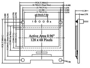 0.96 inch 4pin OLED hiển thị Module <span class=keywords><strong>12c</strong></span> IIC nối tiếp 128x64 I2C ssd1306 12864 Màn hình <span class=keywords><strong>LCD</strong></span> - Product Image 5
