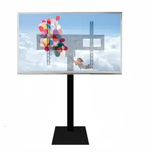 (1450 Mét Cao) Thép Nghiêng Back Forth Lên Xuống Xoay Full Motion 32 "-65" LED LCD TV Giỏ Hàng Flat Panel Plasma TV Xe Đẩy Tầng Đứng