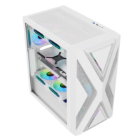 Ruix P30 New Design Mid Tower Computer Case Side Clear View ATX Motherboard Desktop Gaming PC Cabinet Office Case in Stock