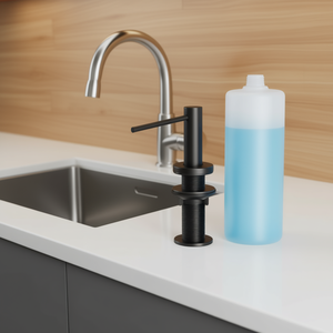 Dispenser di sapone integrato in acciaio inossidabile da 17 once per lavello da cucina, facile installazione D0100X32UR2 - Product Image 2