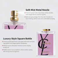 Vente en gros de mini-parfums de luxe 30 ml, vaporisateur original pour femmes, parfum floral fruité sucré à la pivoine, portable pour les voyages