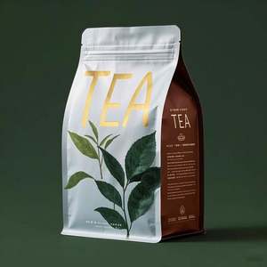 Pochette debout à fermeture éclair refermable écologique Sacs d'emballage de thé en vrac imprimés personnalisés pour sushi d'aliments pour animaux de compagnie-Vente en gros en vrac - Product Image 4