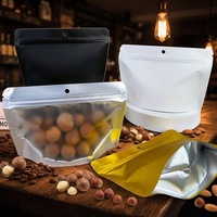 Sachets Doypack en plastique à fermeture éclair avec fenêtre, directement de l'usine, pour snacks, noix, petits morceaux, emballage alimentaire